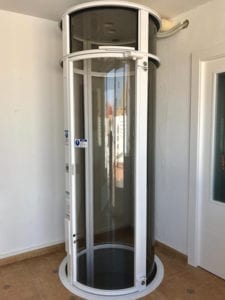 Single push pneumatic elevator – custom home elevator