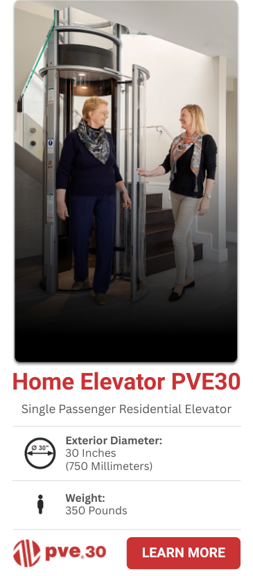 PVE30 Single Passenger Home Elevator Sarasota