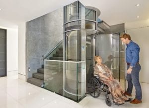 PVE52 Home Elevator Spacious Interior for Wheelchairs