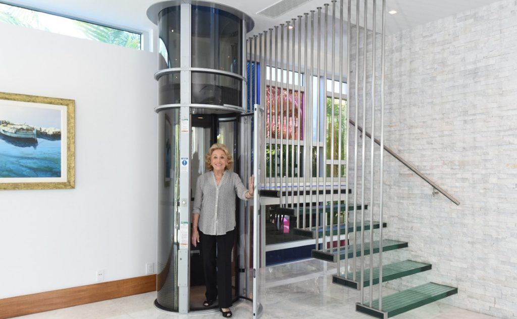 Modern handicap lift enhancing mobility and home aesthetics