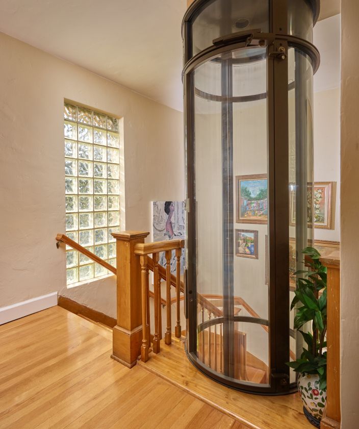 Accessible home design with modern elevator