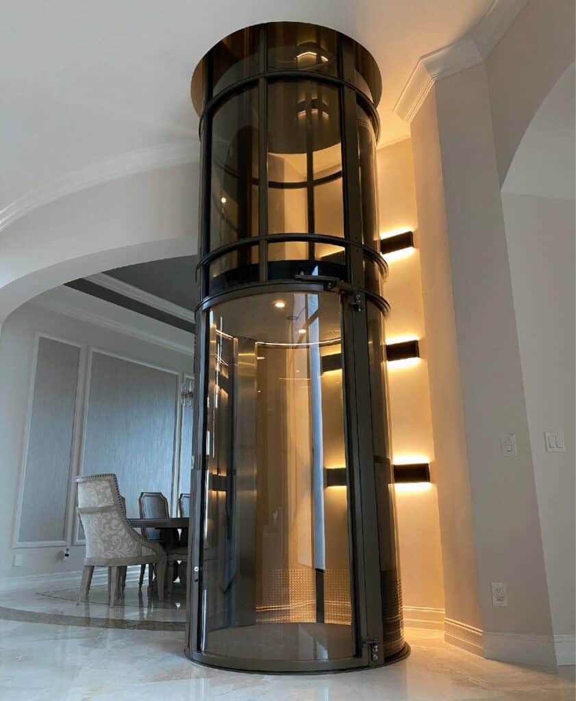 Residential air-pressure elevator with eco-friendly air-driven system