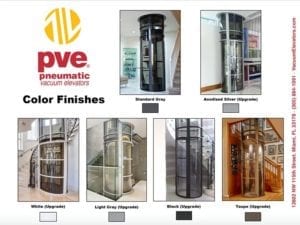 Home Elevator Color Finishes