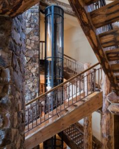 Rustic Home Elevator