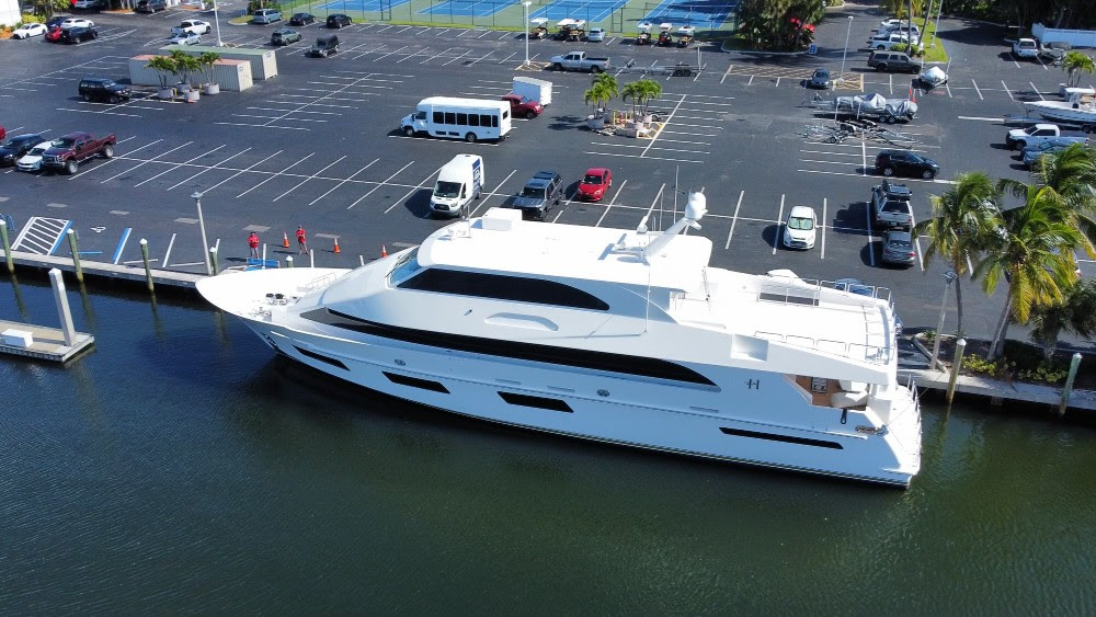 107 ft Hargrave Yacht Installation boat elevator