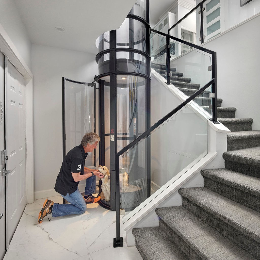 Home use three floors hydraulic disabled elevator residential