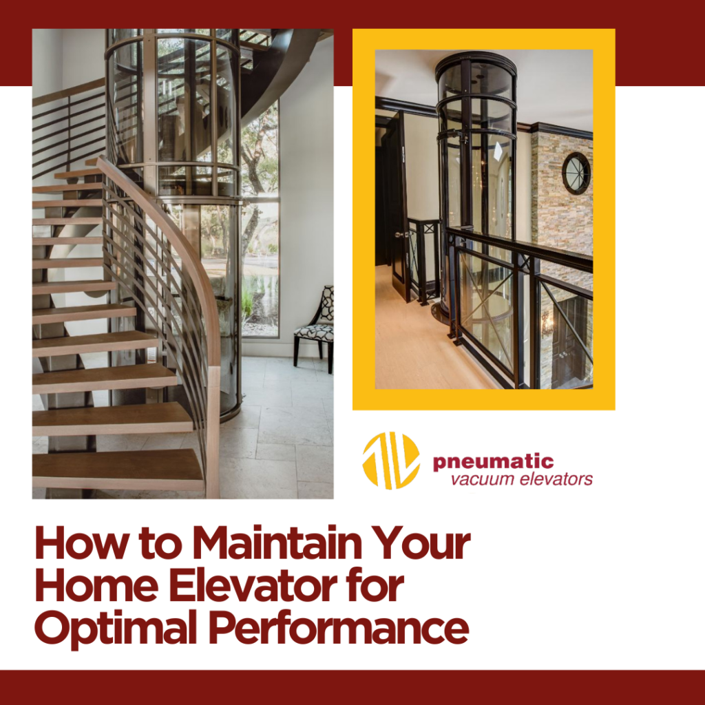 Image of a home elevator illustrating the theme of the blog: How to Maintain Your Home Elevator for Optimal Performance.
