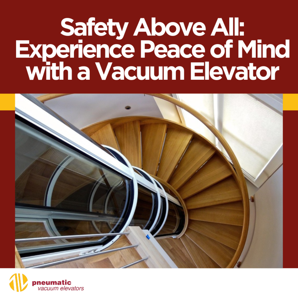 Image of a home elevator illustrating the topic: Vacuum elevator safety: Experience Peace of Mind