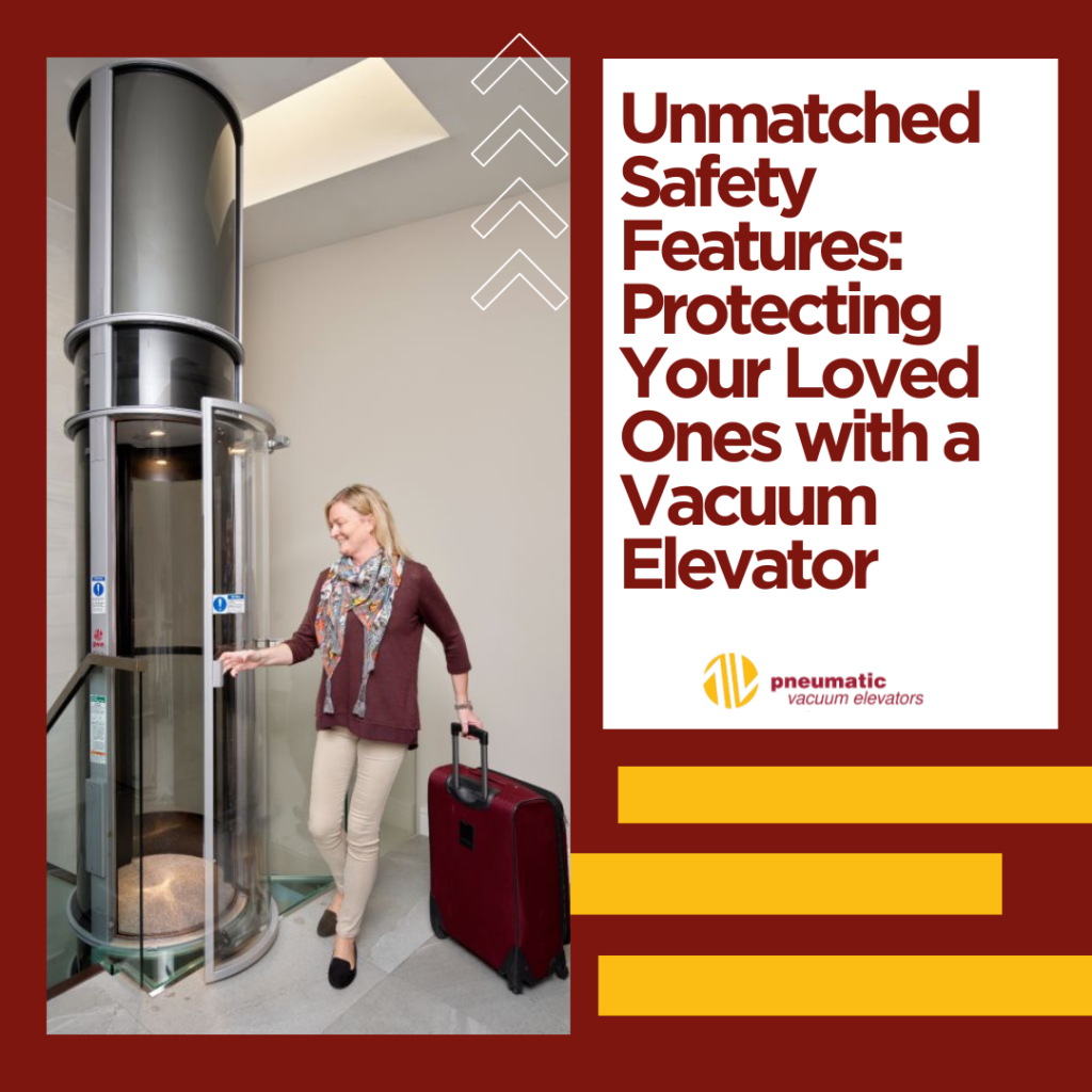 Image of a woman boarding a residential elevator illustrating the theme of the blog, which is Home Elevator Security: Protecting Your Loved Ones.