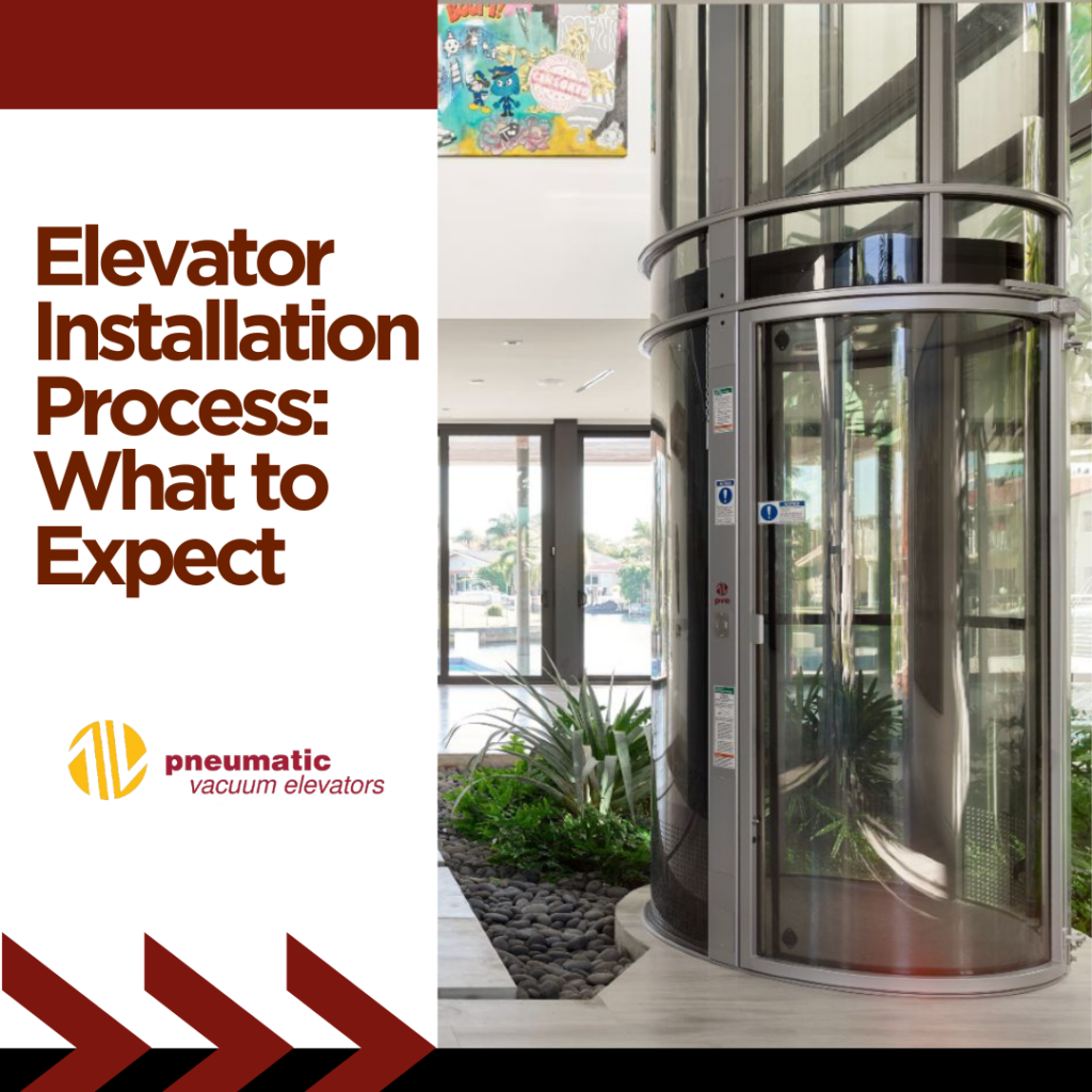 Image of a precisely installed home elevator that illustrates the theme of the blog that is Elevator Installation Process: What to Expect