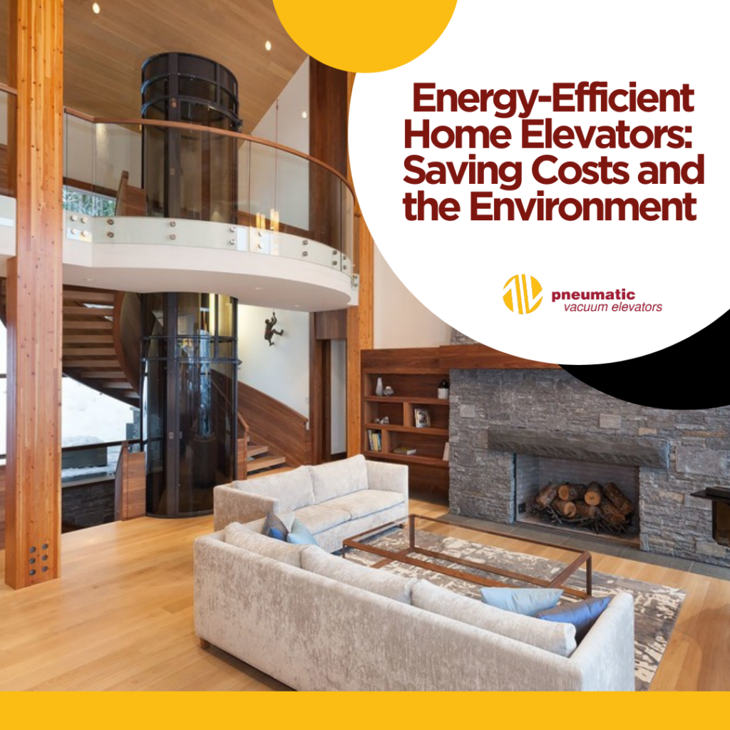Image of a home elevator illustrating the theme of the blog which is Energy-Efficient Home Elevators: Saving Costs and the Environment.