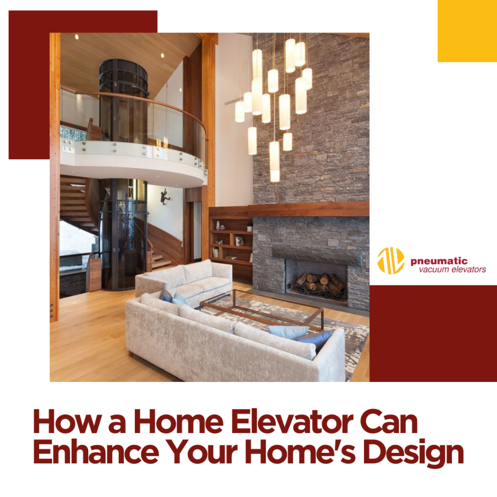 Image of a home elevator illustrating the theme of the blog which is: How a Home Elevator Can Enhance Your Home's Design.