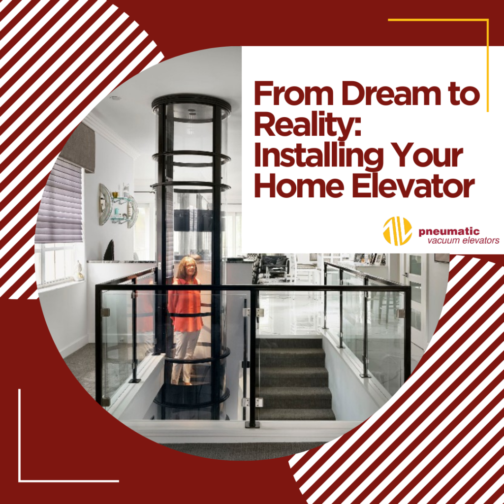 Image of a home elevator illustrating the theme of the blog which is Home elevator installation process: From Dream to Reality