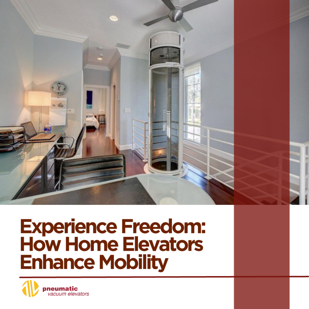 Image of a home elevator illustrating the subject that is Freedom and independence with home Elevators