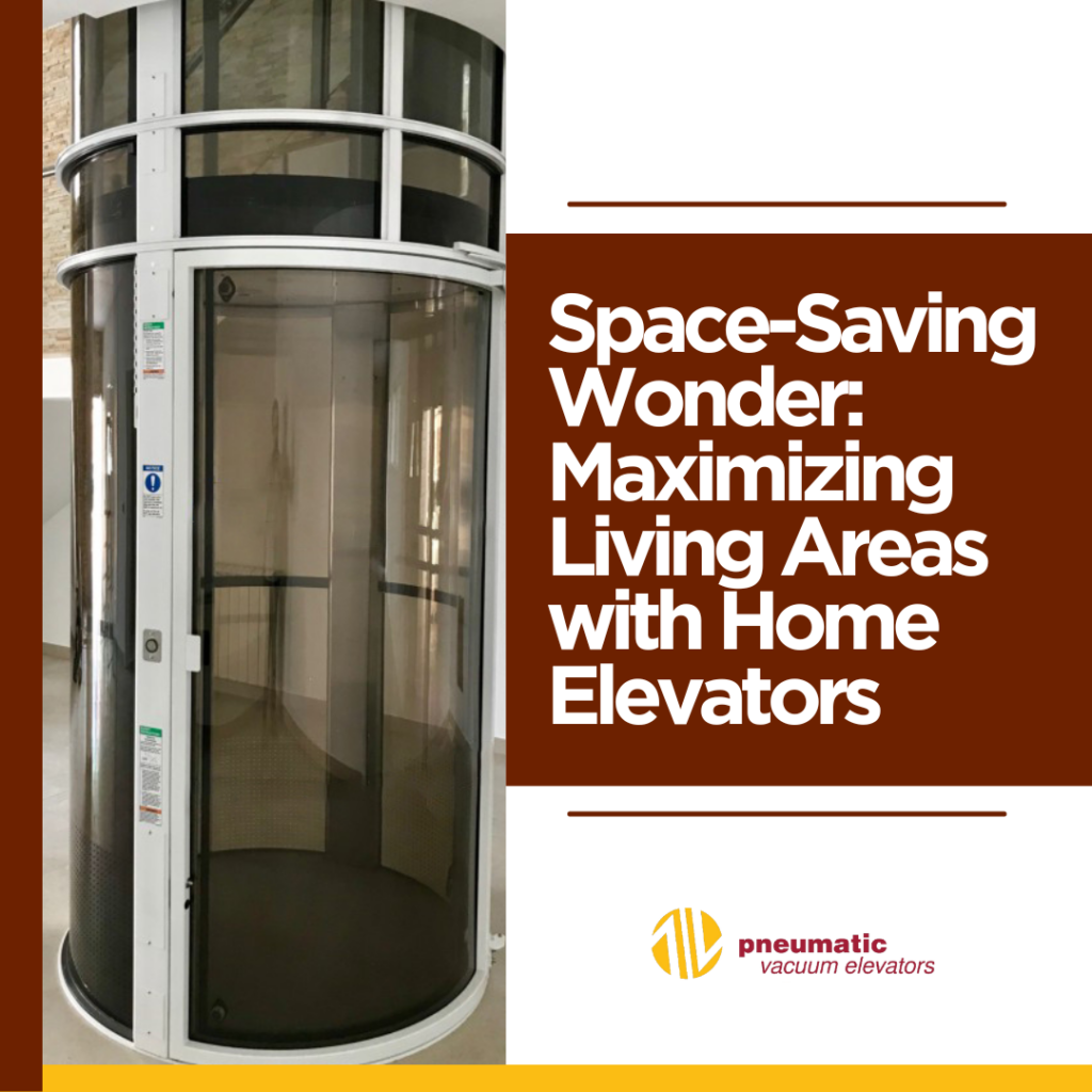 Image of a home elevator illustrating the subject which is Compact elevators for small living areas
