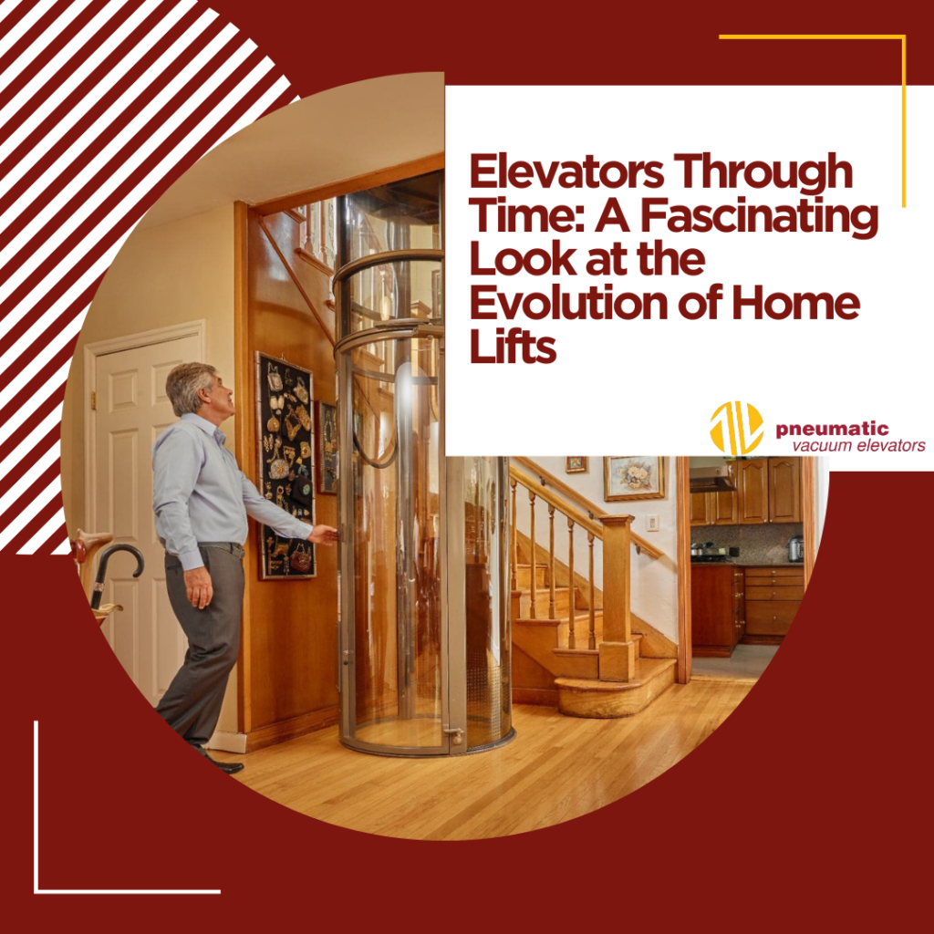 Image of a home elevator illustrating the subject which is Evolution of Home Lifts