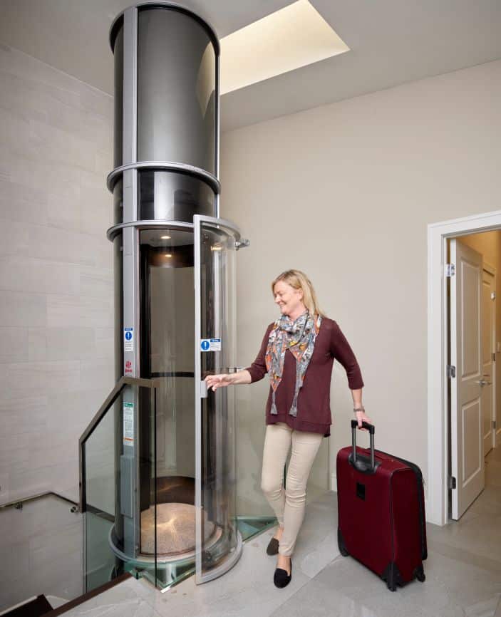 Modern home elevators with safety features and smooth operation