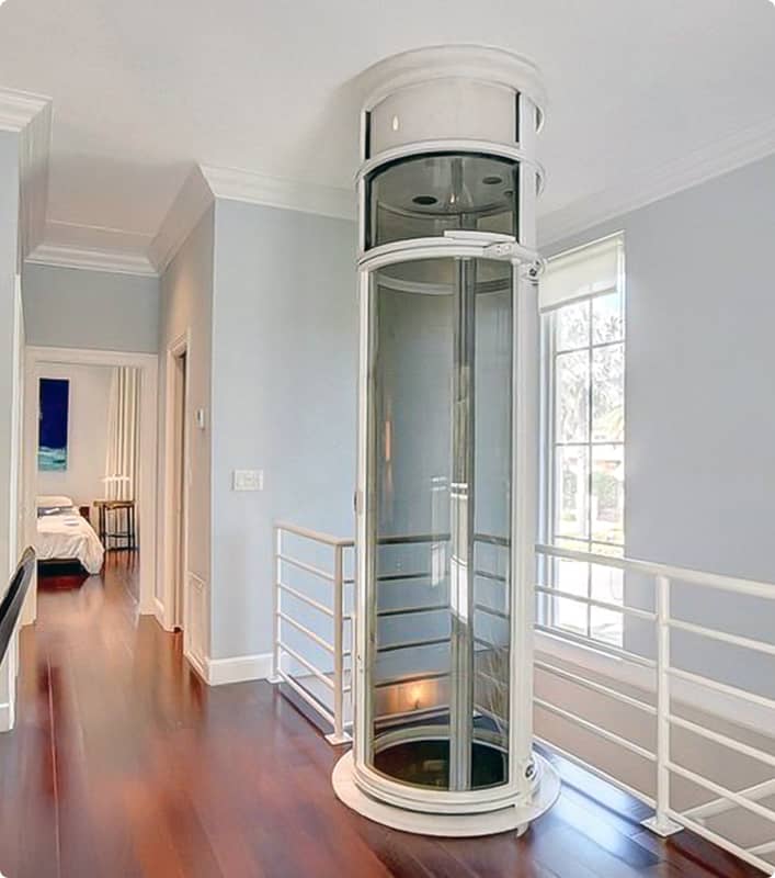 Residential elevator space planning inside a home