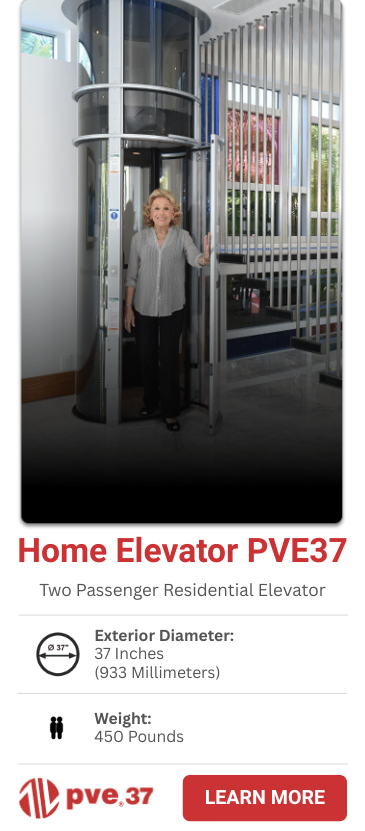 PVE37 Two-Passenger Home Elevator Ottawa