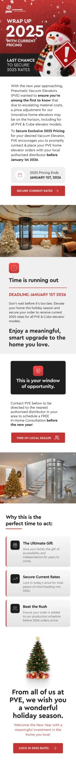 Home Elevators - 2025 Year End