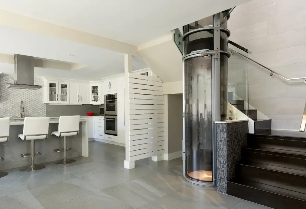 Luxury home elevator designed for long-term accessibility, aging in place, and seamless movement between floors.